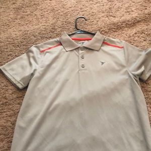 Gray tech polo